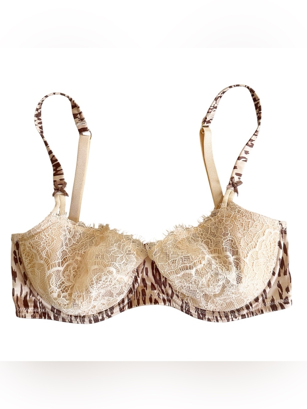 Victoria's Secret Dream Angels Push-Up Without Padding Bra Leopard Print 32DD